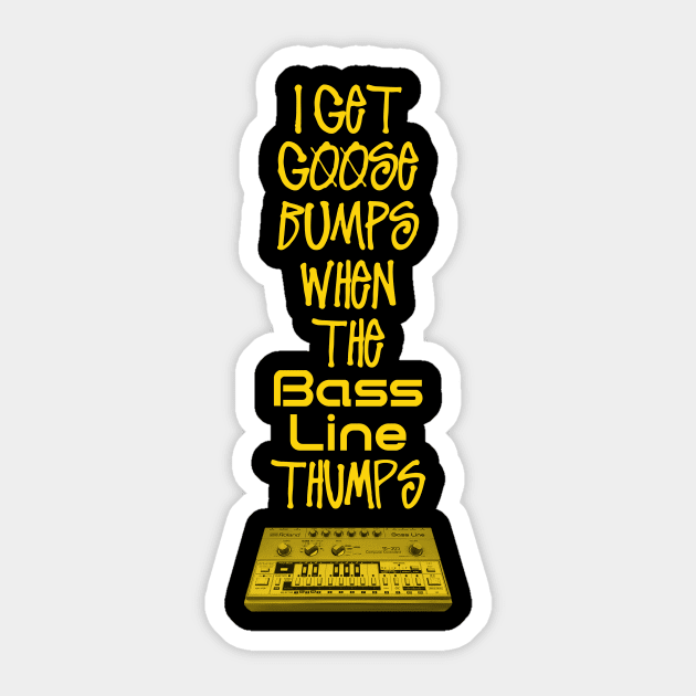 303 Bassline Slogan Sticker by Atomic Malibu